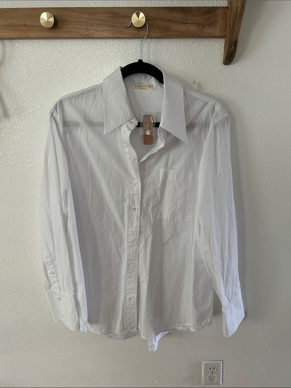 Miss Love White Button-Down